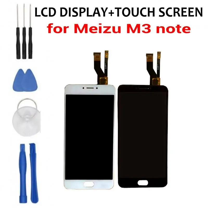 

Free shipping Meizu m3 note LCD display + touch screen 5.5 inch Replacement Accessories LCD Screen free tools as gift