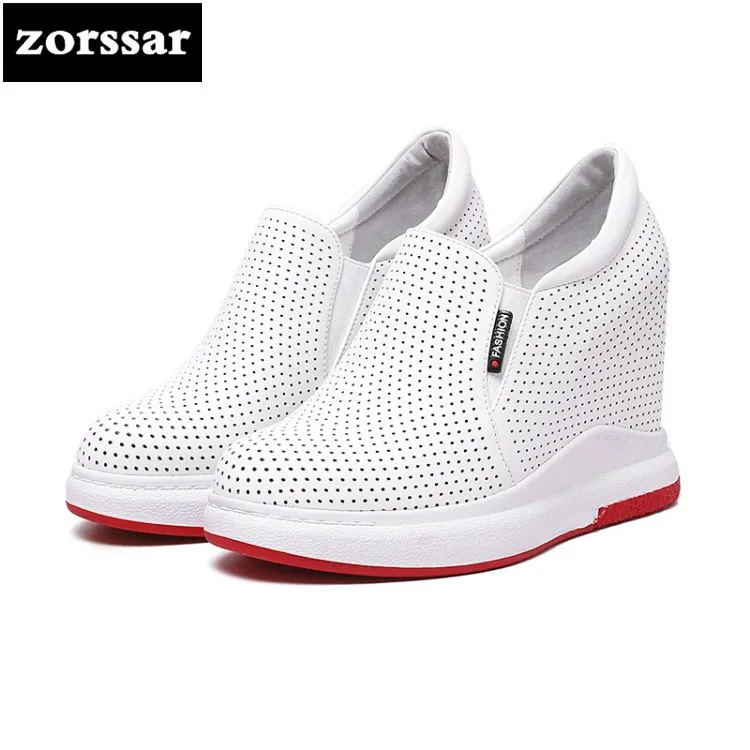 breathable leather sneakers