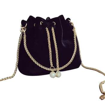 

Women Chain Sling Bag Bucket Tote Shoulder Bag Bags Handbag