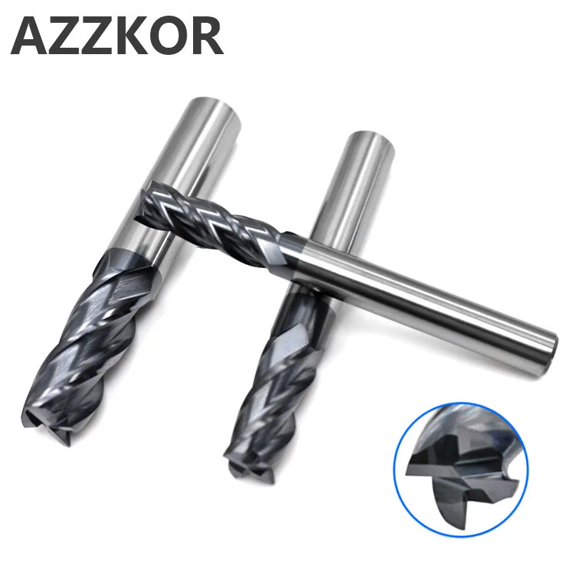 

Inch Milling Cutter Alloy Coating Tungsten Steel Tool Cnc Maching Endmill Azzkor Top1/8 Kit Milling Machine Tools 5/16 1/2 3/8