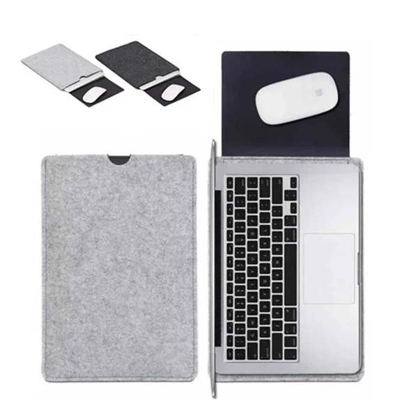  Premium Wool Felt Soft Sleeve Bag Case Notebook Cover for 11" 13" 15" Macbook Air Pro Retina Laptop Tablet PC Anti-scratch 