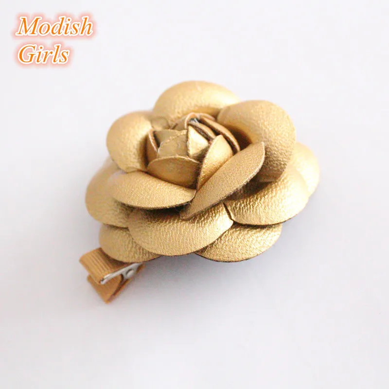 Заколки для волос из искусственной кожи 12 шт./лот|floral hair clip|hair accessories kidsaccessories kids |