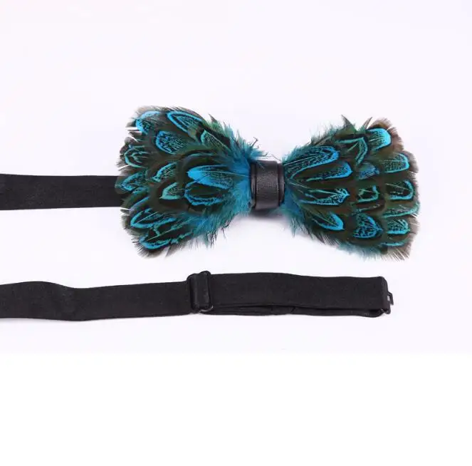 1 шт. мужской галстук бабочка с павлиньими перьями|bow tie for men|feather bow tiebow |