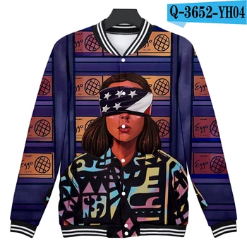 

NEW hot Stanger Things 3D print Fashion baseball Jacket in boys/girls autumn Jacket Hip Hop casual high quality Jackets clothes