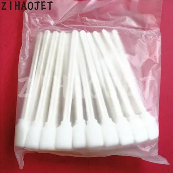 

100pcs high quality eco solvent printer Mimaki Mutoh Roland Xenons Xuli Allwin DX4 DX5 DX7 head cleaning swab sponge 13cm long