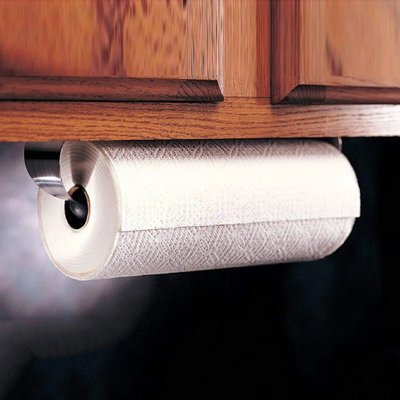 Туалетная рулонная бумага держатель из нержавеющей стали повторно моющиеся приклеиваемые крючки полка для ванной, кухни рулон бумаги аксессуары