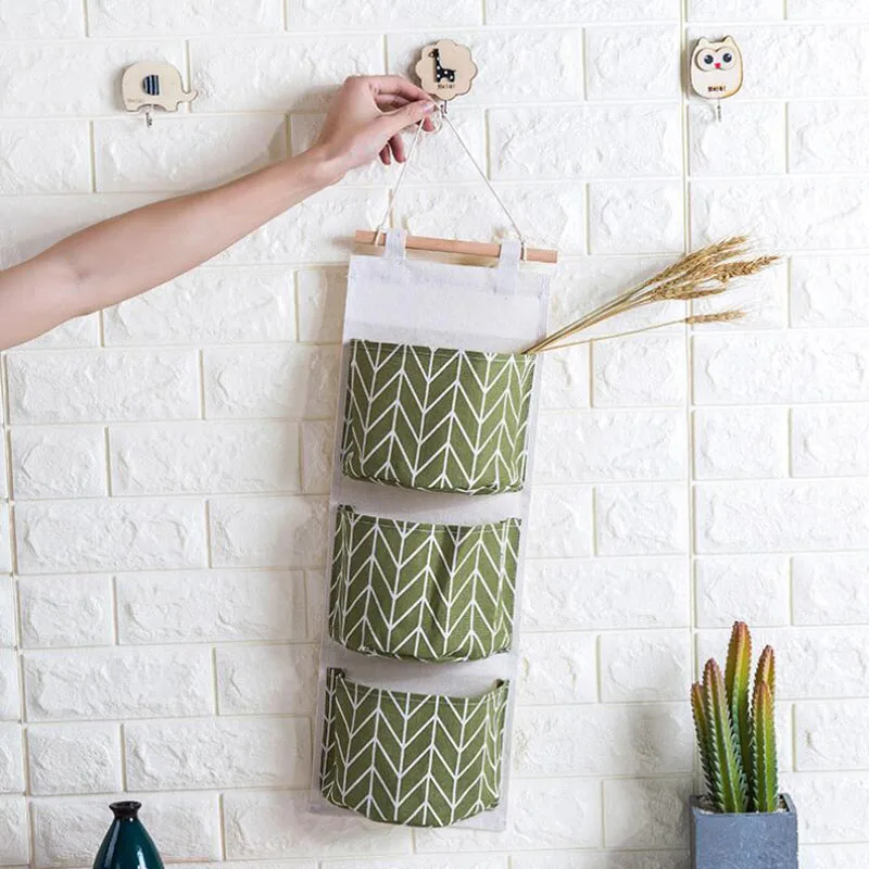 الجدار شنقا منظم الباب تخزين جيب شماعات حقيبة طفل الأطفال السرير خزانة خزانة المنظم الحائط أشتات أكياس M44c