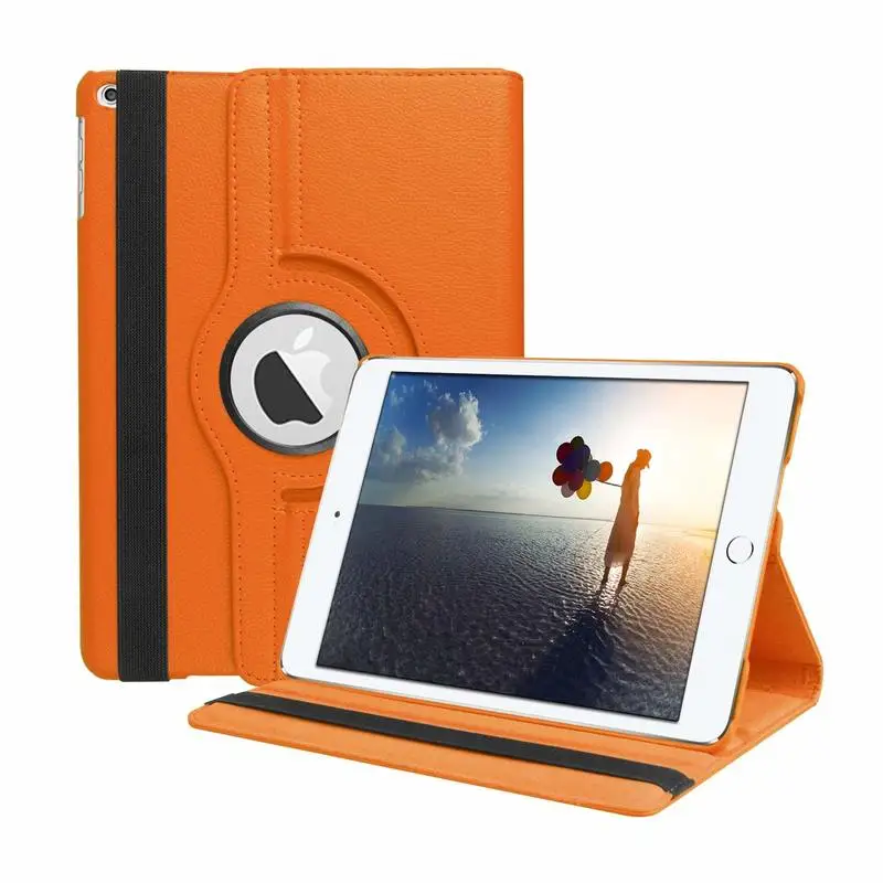 360 Degree Rotating PU Leather Flip Case Cover For iPad Air 2 Auto Wake Up/Sleep Smart