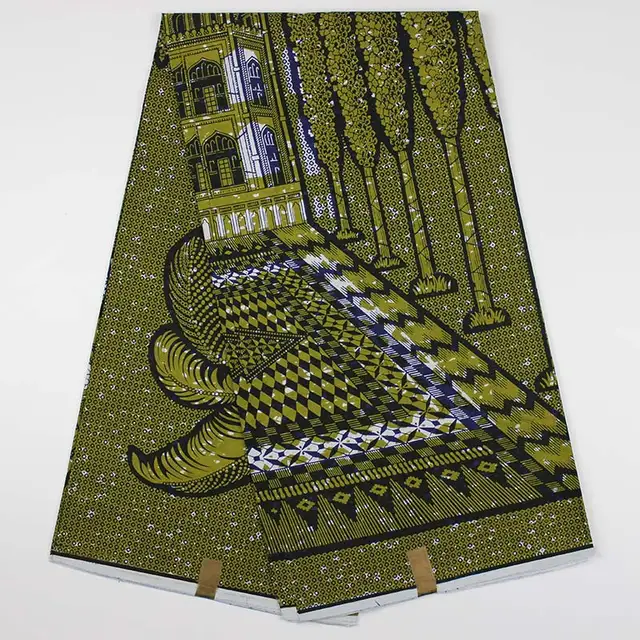 6 Yards Lot Elegant Green Nigeria Printed Wax And Carpet Design Hollandais Batik Fabric For Dress Vh148 In From Home Garden On Aliexpress Com Alibaba Group