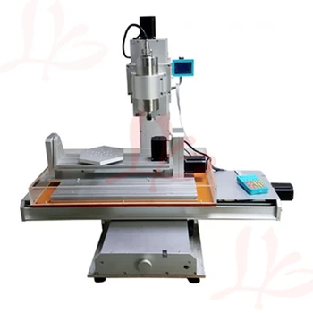 

5 axis cnc drilling milling machine 3040 1500W spindle metal engraving Column Type with free cutter vise collet kits