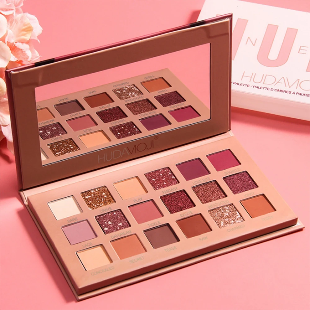 JEAN MISS Eyeshadow Pallete 18 цветов Сияющие долговечные водонепроницаемые красота