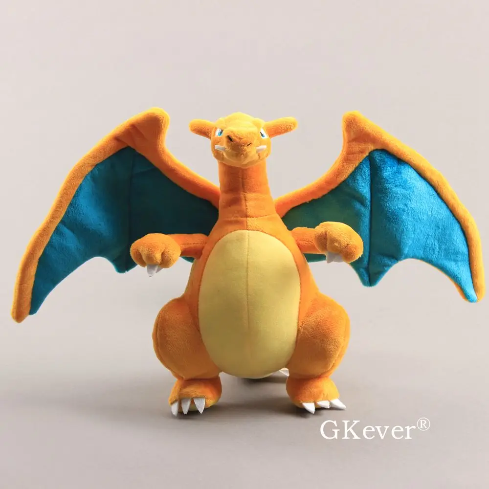 

Cartoon Ash's Charizard Plush Toys Soft Stuffed Dolls Pikachu Series Dolls Children Birthday Gift 9" 22 cm