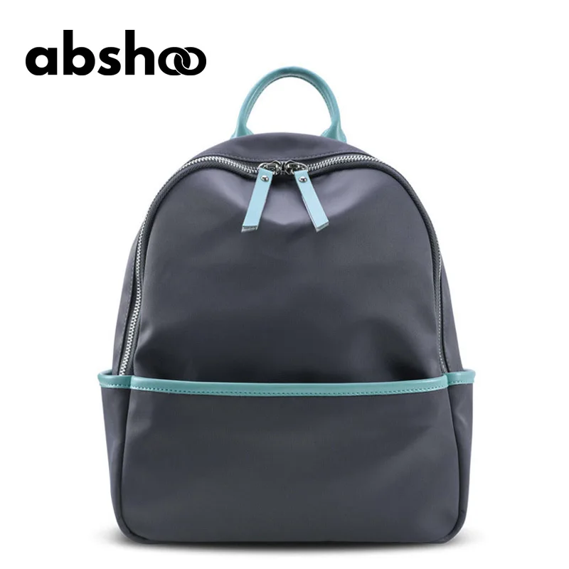 Abshoo New Women Nylon Bag Fashion Summer Waterproof Nylon Backpacks For Woman Black Bags Female Ladies