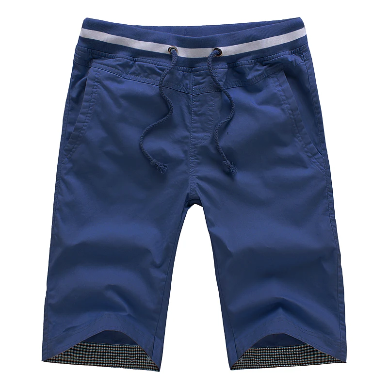 Novo 2017 do Verão Dos Homens Shorts Homens Bermudas Retas Casuais Masculino Algodão Moda praia Calças Curtas Cores Doces Plus Size 5XL