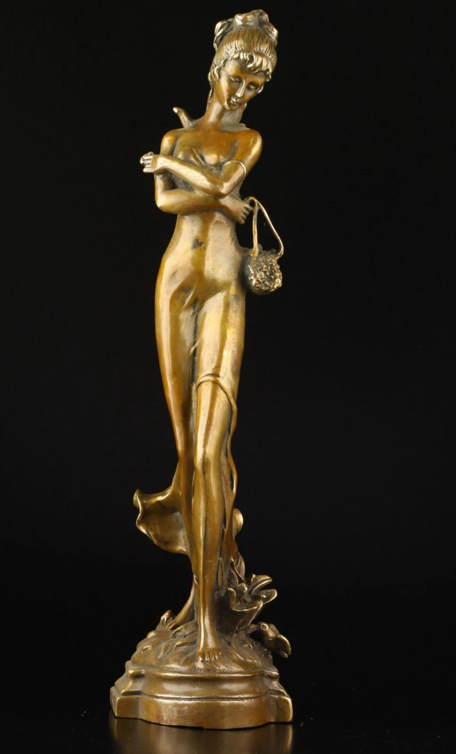 

004212 Collection Sexy Naked Sexy Goddess Statue Hot Casting Bronze Sculpture Art
