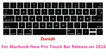 

Danish Denmark Silicone Keyboard Cover Keypad Protector for Macbook New Pro 13" A1706 15" A1707 With TouchBar