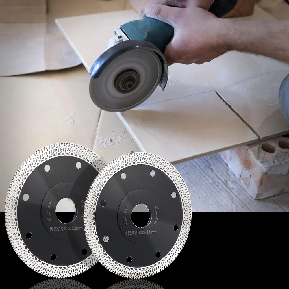 

115 / 125mm Diamond Saw Blade For Porcelain Tile Ceramic Cutting Bore 22.23mm