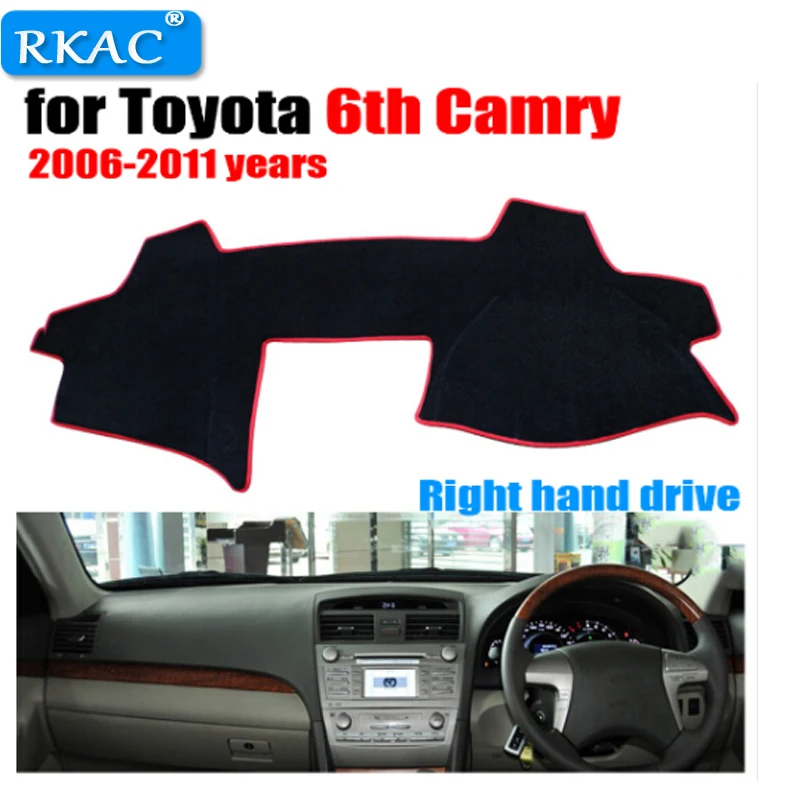 RKAC Car dashboard cover mat for TOYOTA 6th CAMRY 2006-2011 years Right hand drive pad dash covers accessories | Автомобили и