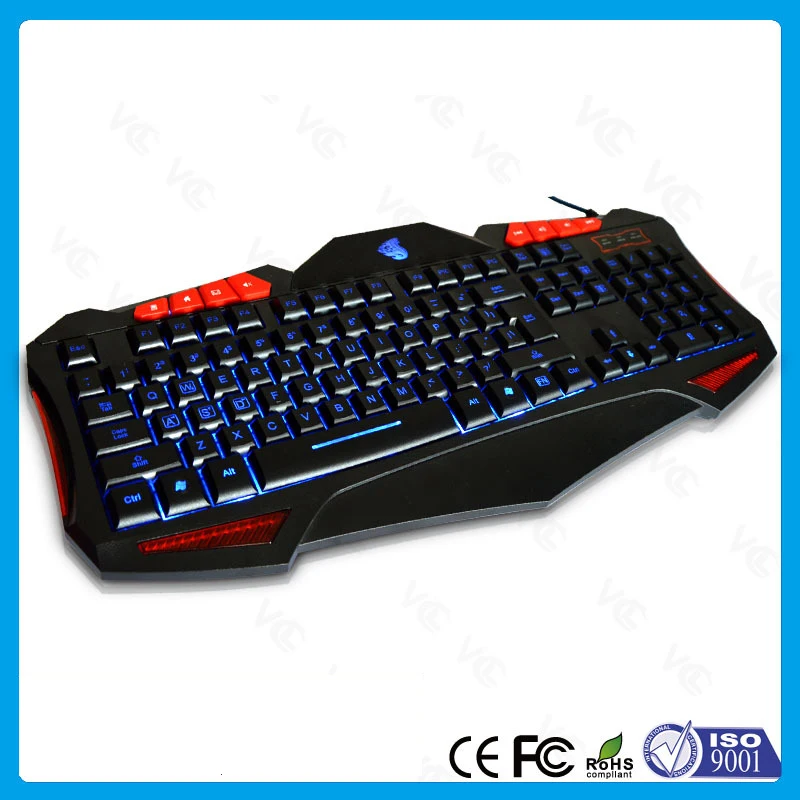 Клавиатура игровая светодиодная с подсветкой 3 цвета|led gaming keyboard|gaming keyboardkeyboard gamer |