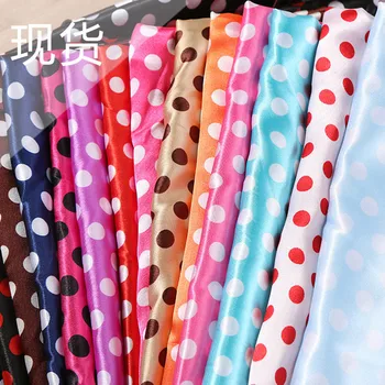 

Dot Shade Print Point Cap Scarf Satin Scarf Ribbon Dress Pajama Fabric