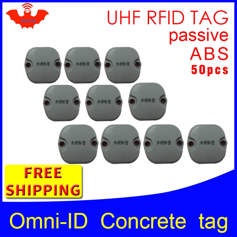 UHF RFID бетонная бирка omni ID 915 м 868 Impinj Monza4QT 50 шт. Бесплатная доставка Прочная ABS смарт