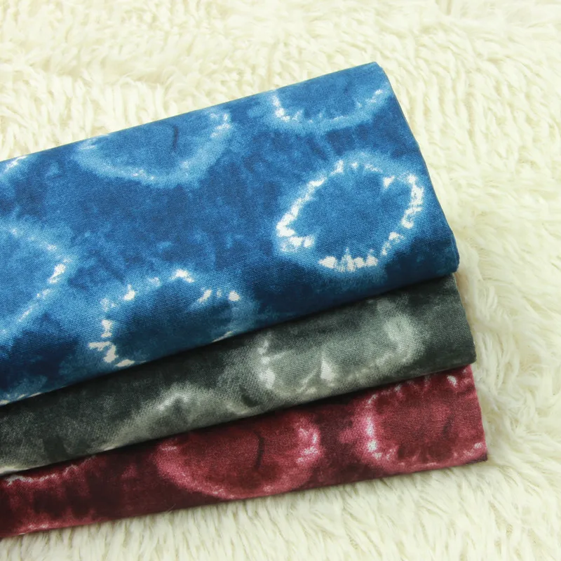 

half yard thin cotton fabric with smudge wind print, handmade DIY quilts garment dress children cloth 100% cotton B7