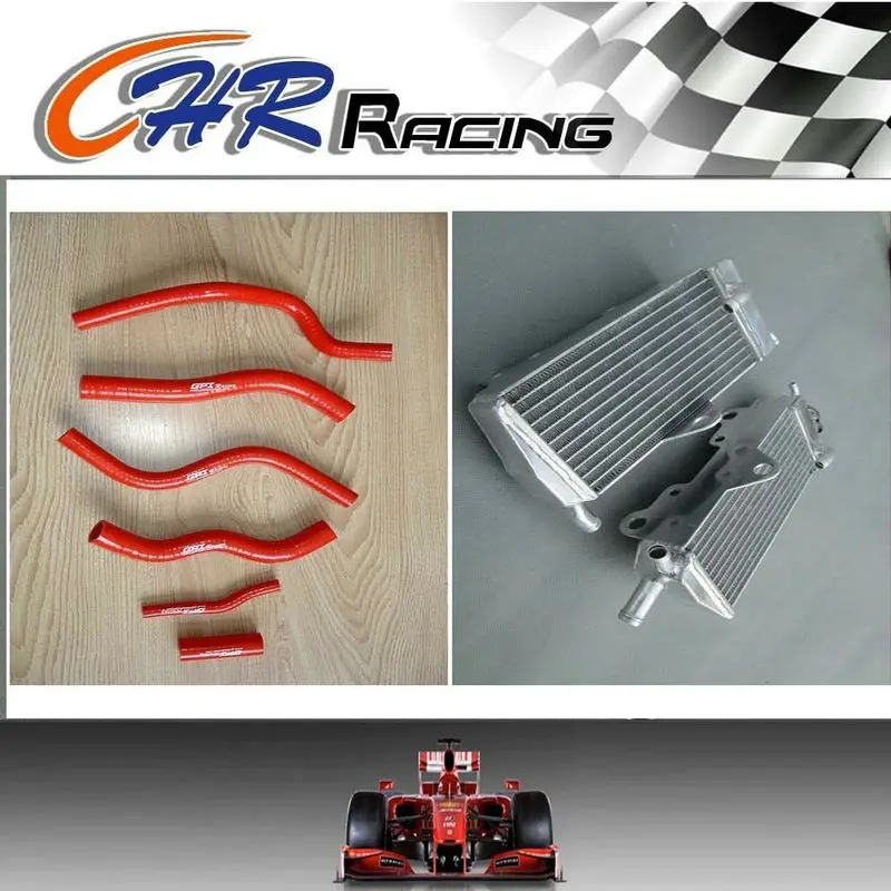 

aluminum alloy radiator & silicone radiator ho for Honda CR125R CR 125 R 1990 1991 1992 1993 1994 1995 1996 1997 coolant system