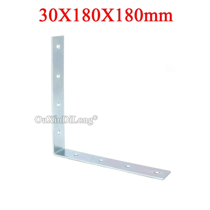 

8PCS Metal Furniture Corner Braces 30X180X180 Right Angle Board Frame Shelf Support Brackets Partition Layer Connecting Fittings