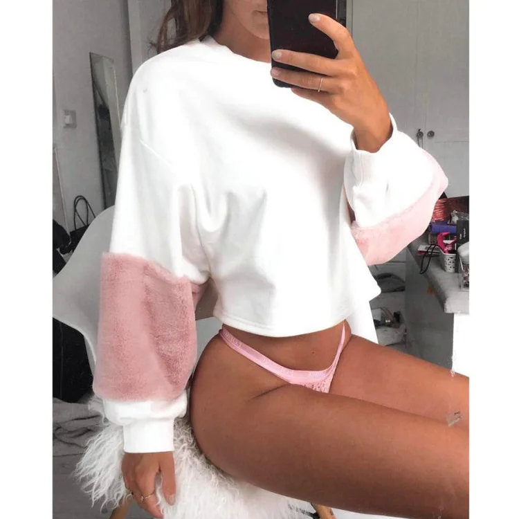 

new women hoodies sweatshirts ladies autumn winter patchwork sports elegance fall clothing sweat shirts hoodies