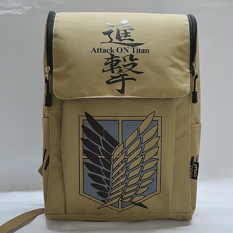 

Anime Bag Attack On Titan 2016 Travel Canvas Backpack School Attack on Titan Canvas Cartoon Laptop Computer School Bag