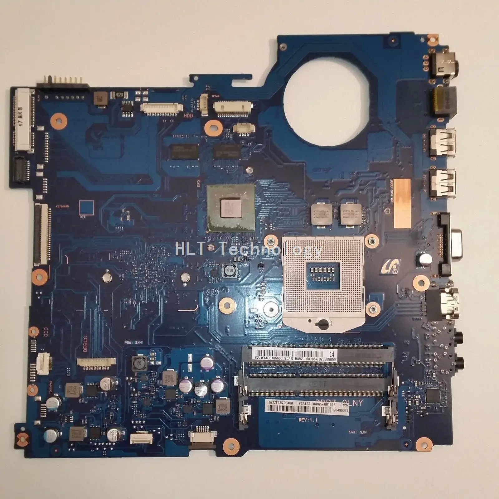 HOLYTIME لسامسونج RV520 اللوحة المحمول BA92-08186A BA92-08186B HM65 DDR3 غير متكامل بطاقة جرافيكس 100% اختبار بالكامل