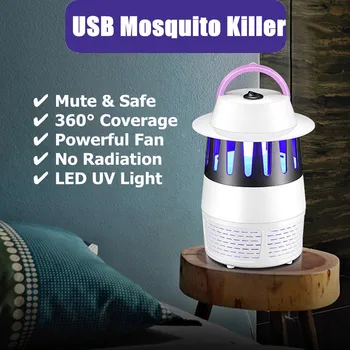 

Mosquito Killer Electric Insect USB LED UV Trap Lamp Fly Bug Pest Control pest reject insect killer electronic outlet 19jul2