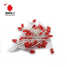 100 шт красный светодиодный 3 мм красный светильник светодиод красный покраснеть