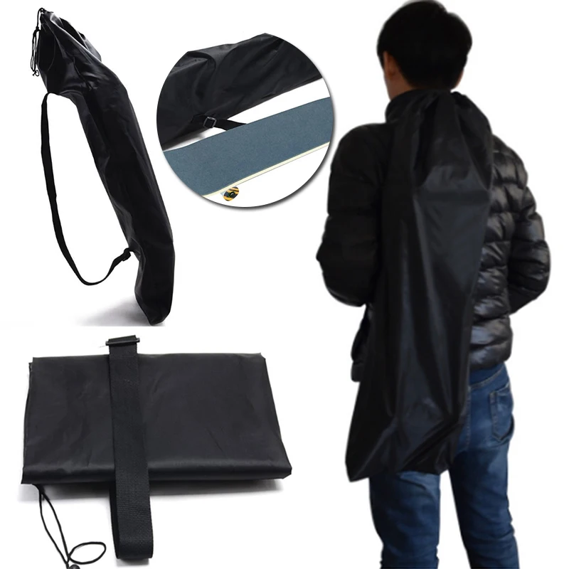 Утолщенная сумка для хранения, рюкзак для скейтборда, самокат, черные сумки для скейтборда