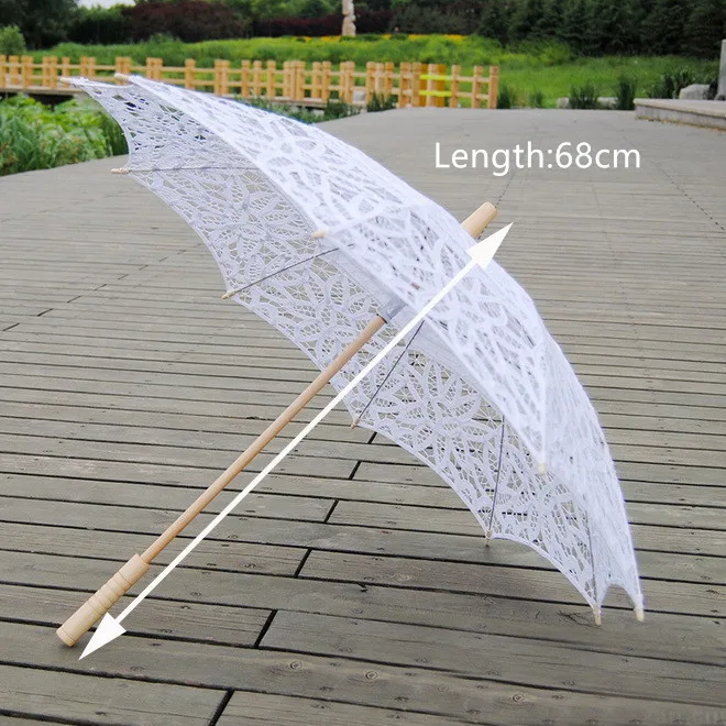 Quitasoles de encaje bordados, árbol de madera, tela de paraguas para el sol, de 48cm, sombrilla de boda|sun umbrellaumbrella - AliExpress