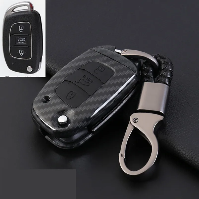 ABS-Carbon-Fiber-Shell-Silicone-Cover-Remote-Key-Holder-Fob-Case-KeyChain-For-Hyundai-Elantra-Tucson.jpg_640x640