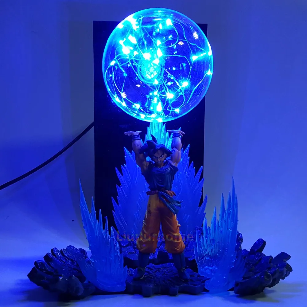 Dragon Ball Z Son Goku Spirit Bomb Led Effect ночные светильники аниме Dragon Ball Z DBZ светодиодные настольные лампы Сон Гоку