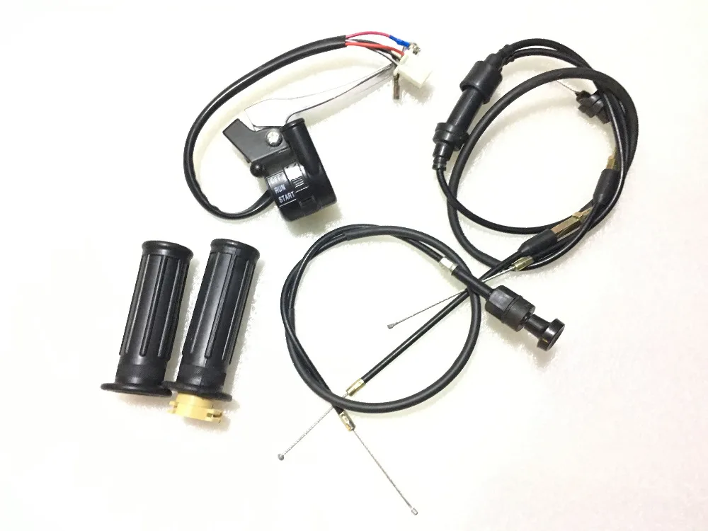 NEW PEEWEE PW50 PY50 THROTTLE SWITCH HOUSING, GRIPS, THROTTEL CALBE