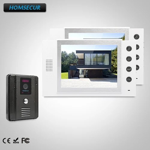 

HOMSECUR 8" Hands-free Video Door Phone Intercom System+Outdoor Monitoring TC011-B + TM801-W