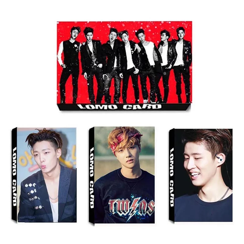 

KPOP Fan IKON B.I BOBBY Album LOMO Cards K-POP Fashion Self Made Paper Photo Card HD Photocard LK360