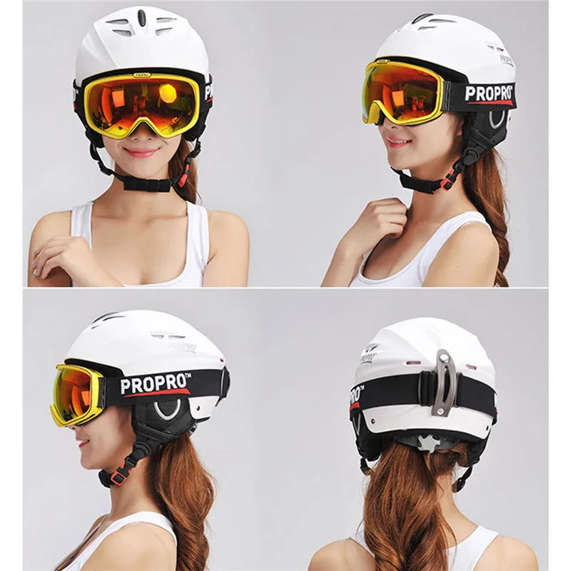 PROPRO бренд лыжный шлем цельно-Формованный сноуборд шлемы дети взрослые катание скейтборд лыжный шлем M L SHM-001 630 г