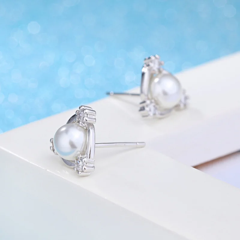 Женские серьги tremella ювелирные изделия гвоздики из джинсовой ткани посеребренные