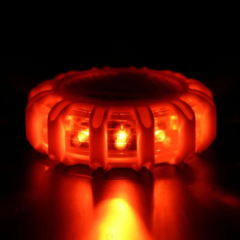 

Bright Auto 15 LED Round Beacon Emergency Strobe Flashing Warning Lights Round Car Roof Police Lightbar Road Safety