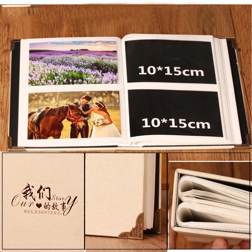 200 Sheets Home Graduation Craft DIY Insert Page Gifts Photo Album Family Memory Picture Storage Wedding Paper Cute Practical