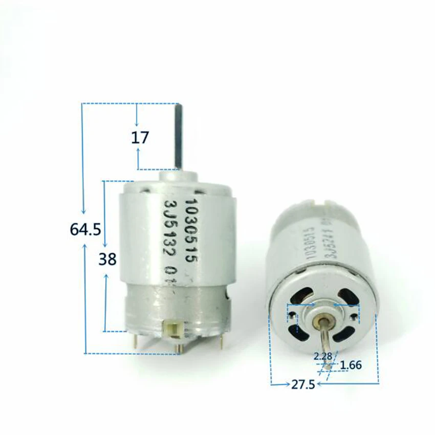 

2019 New Arrival 1pc DC12-24V Large Torque Motor Super model with High Speed Motor New Arrival Rated voltage 24V 380 motor
