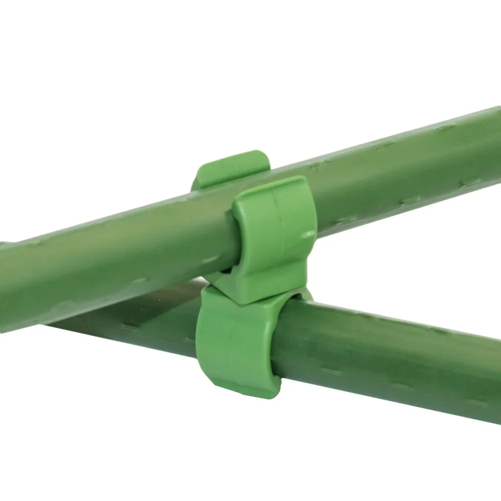 Plastic Plant Clips Plastic Plant Supports Plant Clips Plant Support Connector 10 Pcs Plant Support Plastic Fastener Gardening Pillars Fixed Clamp Adjustable 360 Degree Rotating