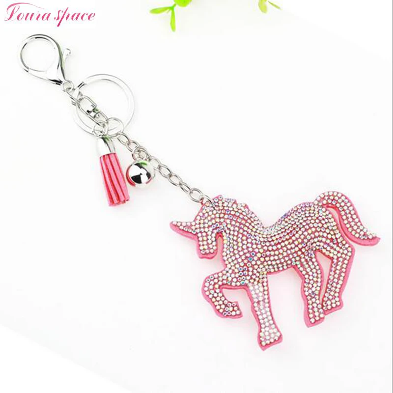 Loura Shace Baru Hewan Kain Flanel Unicorn Kuda Bentuk Gantungan