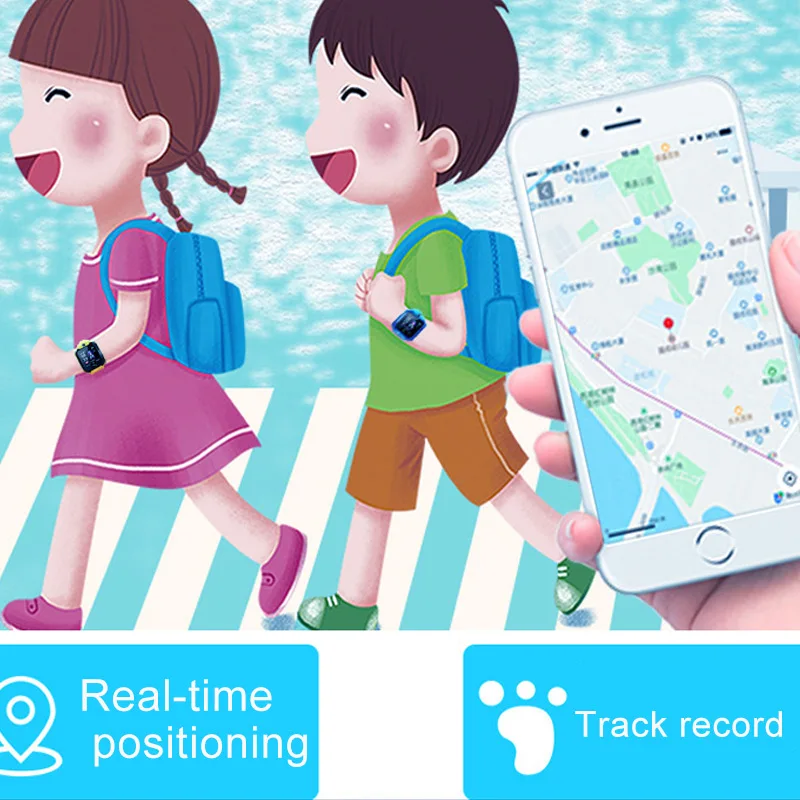  Kinder Telefon Uhr Wasserdichte GPS Positioning Kamera Mückenschutz Smart Uhr GDeals