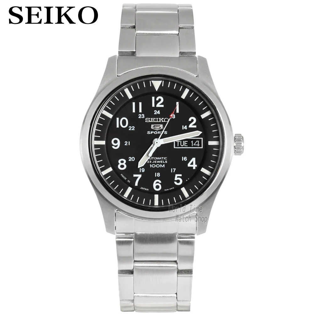 seiko watch men 5 automatic watch Luxury Brand Waterproof Sport Wrist
Watch Date mens watches diving watch relogio masculin SNZG