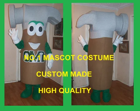 

Hammer Mascot Costume Adult Tools Theme Hammer Cartoon Character Anime Cosply Costumes Carnival Mascotte Fancy Dress Kits 1717